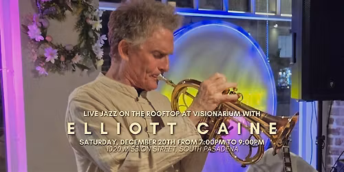 \u2728 Live Jazz on the Rooftop at Visionarium with Elliott Caine! \u2728