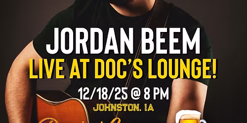 Jordan Beem live at Doc\u2019s Lounge with Johnny G!