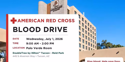 American Red Cross Blood Drive at DoubleTree Reid Park