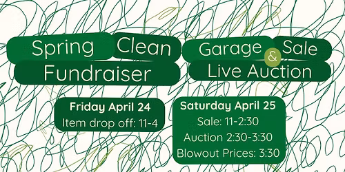 Spring Clean Fundraiser - Garage Sale & Live Auction