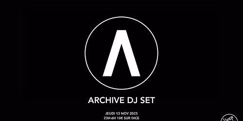 Archive DJ SET in Paris \/ Supersonic