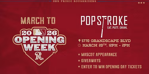 March to Opening Week at Pop Stroke