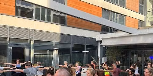 Sunrise terrace yoga