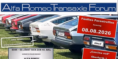 5\u00b0 Forentreffen Alfa Romeo Transaxle