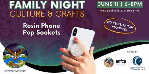 Family Craft & Culture Night - Resin Phone Pop Sockets
