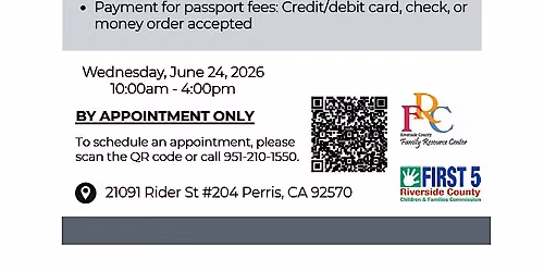 Passport Fair  \/ Feria de Pasaportes: Mead Valley FRC