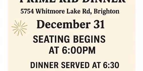 New Year's Eve Dinner and party