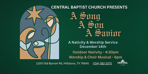 A Song, A Son, A Savior | A Nativity & Worship Event