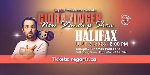 GIORA ZINGER STANDUP SHOW IN HALIFAX