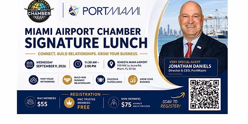 Miami Airport Chamber Signature Lunch with PortMiami CEO Jonathan Daniels