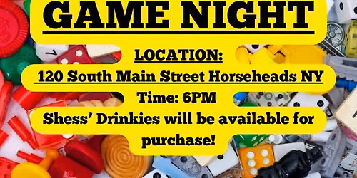 FREE GAME NIGHT! Shess\u2019 will be available for purchase!