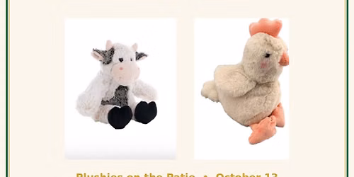 Plushies on the Patio at Chick Fil A Brookstone