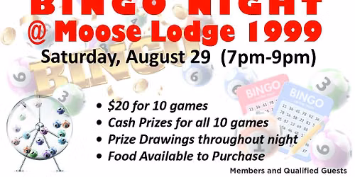 Bingo Night at the Moose!