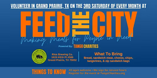 Feed The City Grand Prairie: Making Meals for People In Need