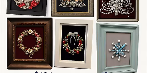 Sip and Craft: Holiday Jewelry Art Frame