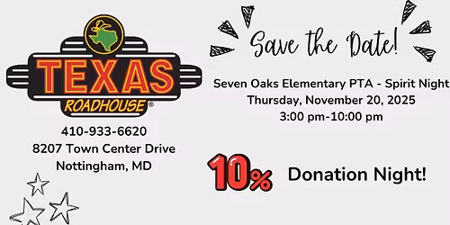 Texas Roadhouse Spirit Night