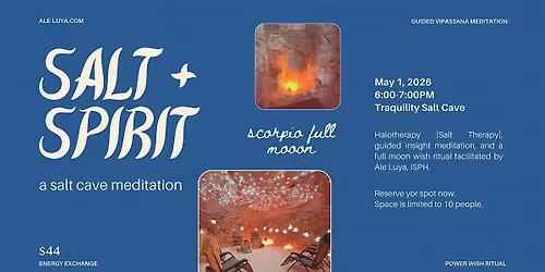 Scorpio Full Moon Salt Cave Meditation