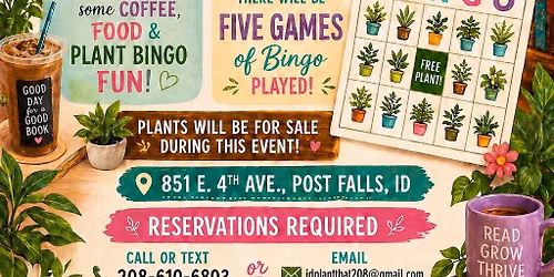 Free plant bingo with Kindred & Company 