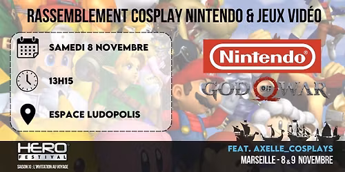 \ud83c\udfaeRASSEMBLEMENT COSPLAY NINTENDO, GOD OF WAR & JEUX VID\u00c9O \ud83c\udfae