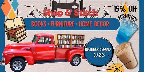 Shop & Stitch -Vintage Shopping, Sewing Classes & Books