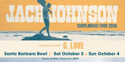 Jack Johnson: SURFILMUSIC TOUR 2026 (show 1)