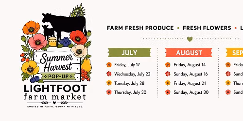 Summer Harvest Pop-Up at Lightfoot Farm Market