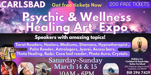 CARLSBAD - Psychic & Healing Art Fair- MARCH 14 & 15
