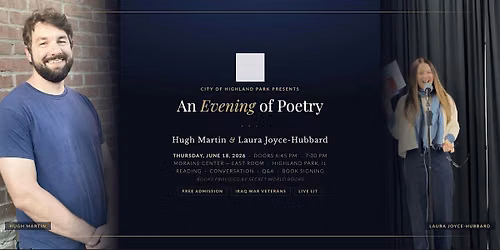 An Evening of Literary Readings: Hugh Martin & Laura Joyce-Hubbard