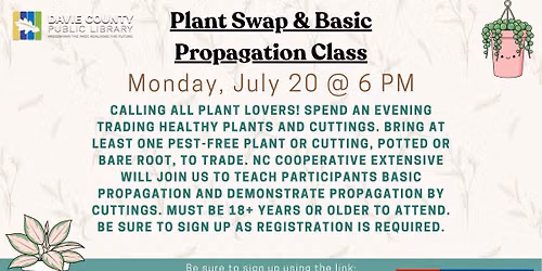 Plant Swap & Basic Propagation Class