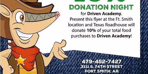 Dine to Donate at Texas Roadhouse