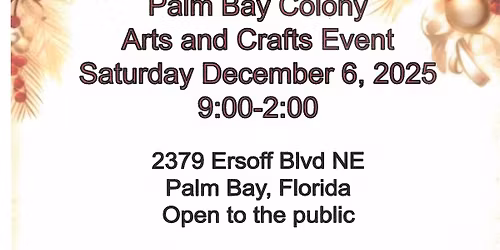Palm Bay Colony Craft Fair