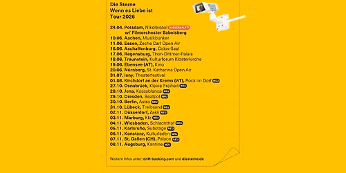 DIE STERNE "Wenn es Liebe ist" Tour 2026