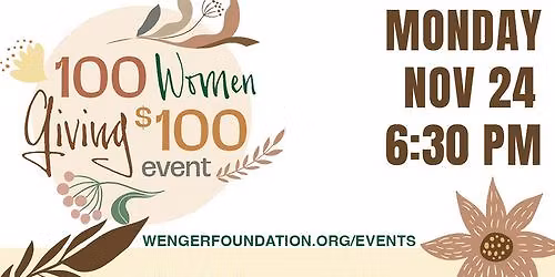 100 Women Giving $100 Event