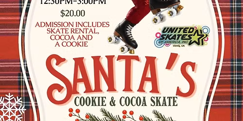 Santa cookies and Coca Skate