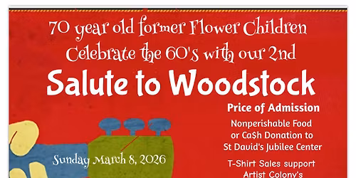 2nd Woodstock Benefit Concert for St. David's Jubilee Center