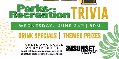Parks & Rec Trivia at The Duck Dive