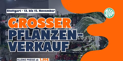 Gro\u00dfer Pflanzenverkauf - Stuttgart