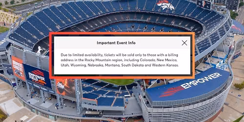 Bronco Mexico City Tickets