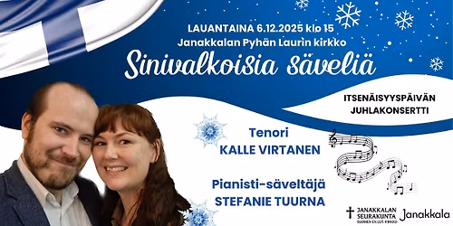 Itsen\u00e4isyysp\u00e4iv\u00e4n juhlakonsertti: Kalle Virtanen & Stefanie Tuurna