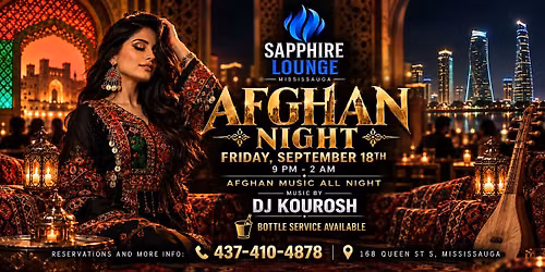 Afghan Night at Sapphire Lounge | Music by DJ Kourosh
