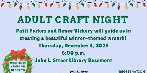 Adult Craft Night: Wreath Making