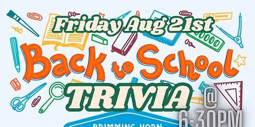 Back to School Trivia and Supply Drive for Seaford Middle