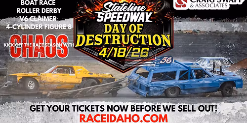 Day of DESTRUCTION - Presented by CRAIG SWAPP & ASSOCIATES at  M\u00d8DE Stadium Stateline Speedway