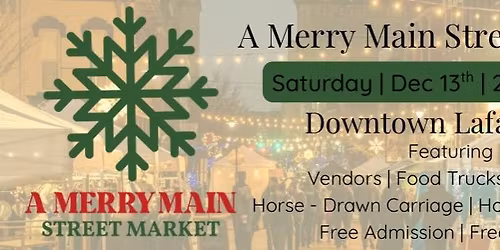 A Merry Main Street Market