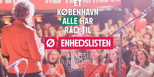 Valgfest Enhedslisten KV25 K\u00f8benhavn