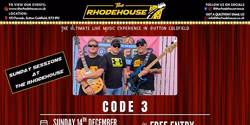 Sunday Sessions: Code 3