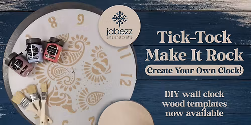 Make your own clock, muur horlosie @R495 (400mm)\/R695 (600mm) @ 13 Mar, 23 Apr, 12, 28 May @Jabezz