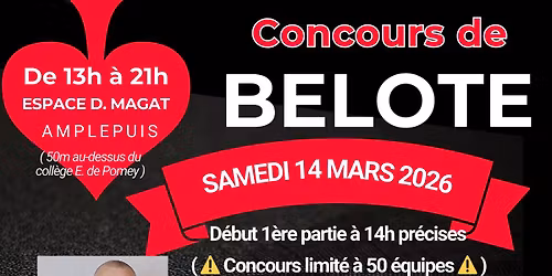 Concours de Belote ( coinche )