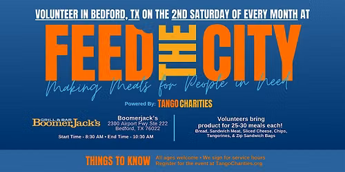 Feed The City Bedford: Making Meals for People In Need