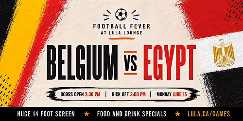Belgium vs Egypt